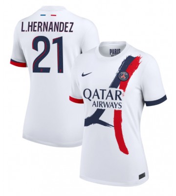 Paris Saint-Germain Lucas Hernandez #21 Segunda Equipación Mujer 2024-25 Manga Corta